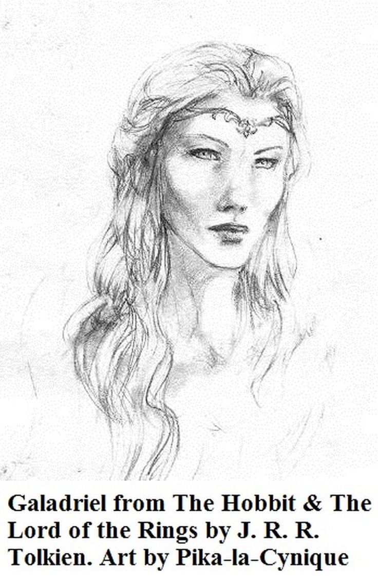 Galadriel portrait, sketch by Pika-la-Cynique (Hobbit)_18