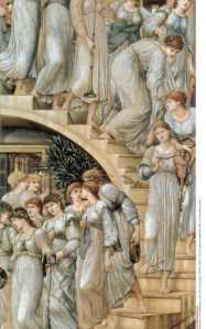 Edward Burne-Jones’s The Golden Stairs (Tate Britain).