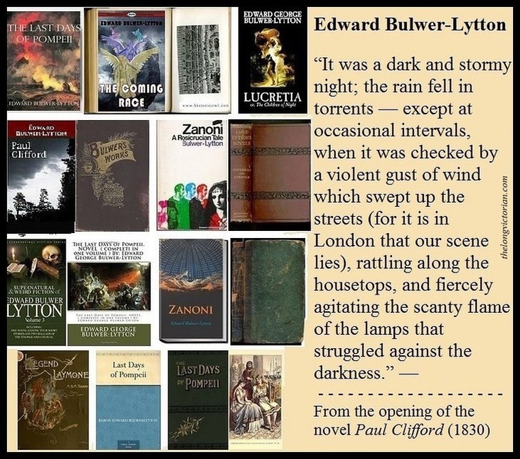 Graphic about Edward Bulwer-Lytton (1803-1873). English writer and politician