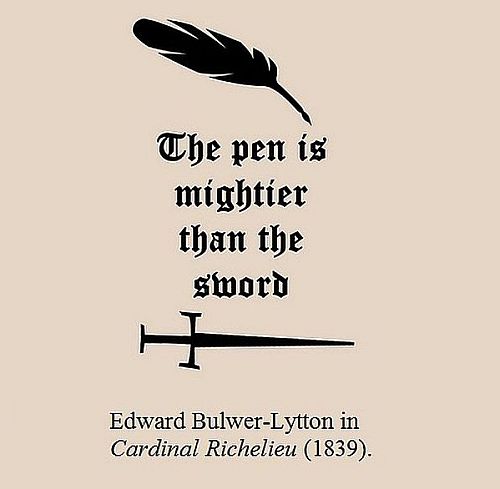 Quote from English writer Edward Bulwer-Lytton